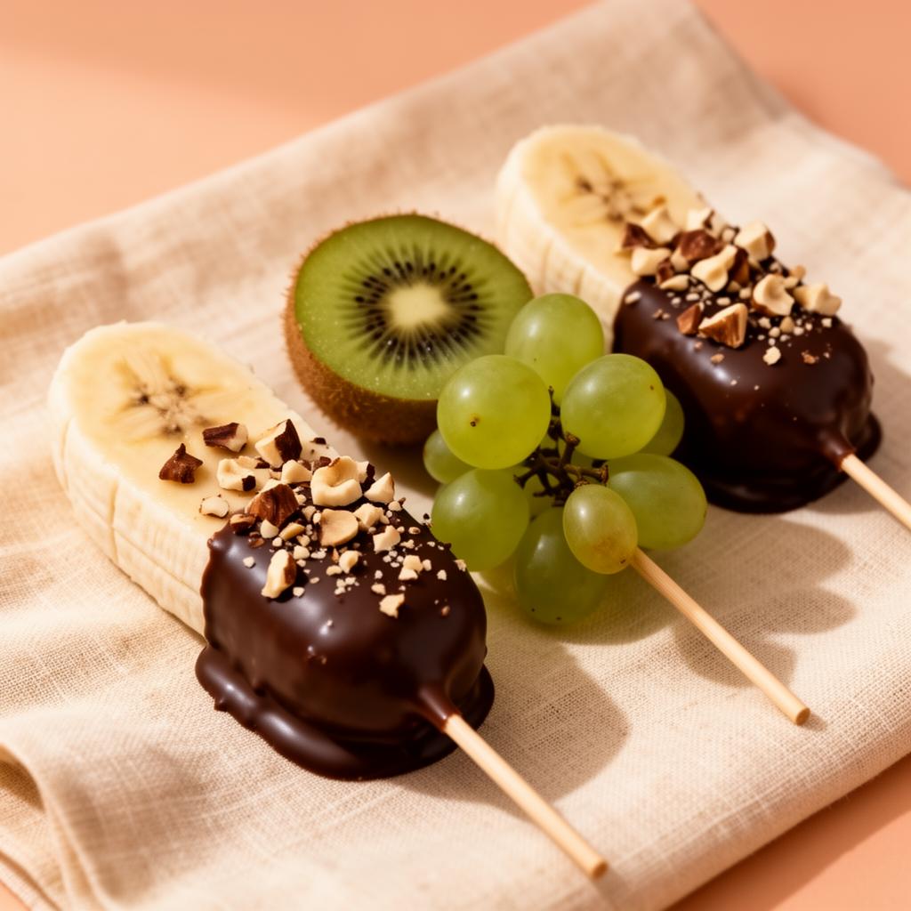 Schoko-Banane – frisch in feinste Pralinenschokolade getaucht